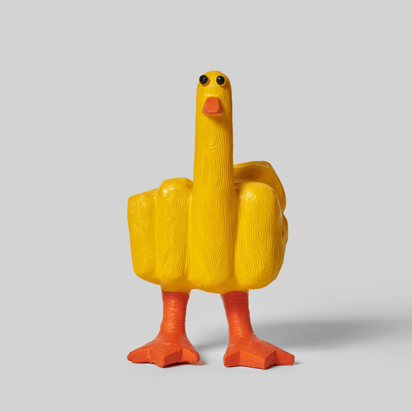 "duck you"middle finger duck